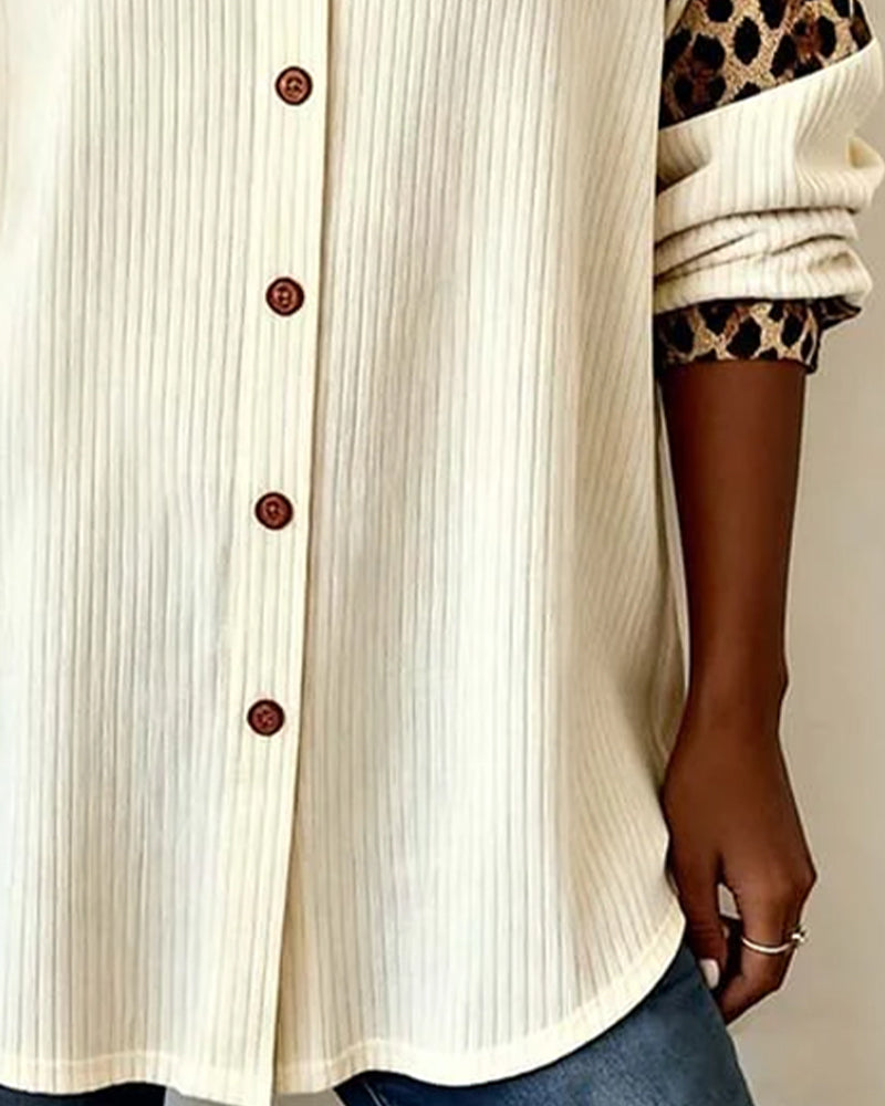 Selena™ – Paita leopardikuvioiduilla hihoilla