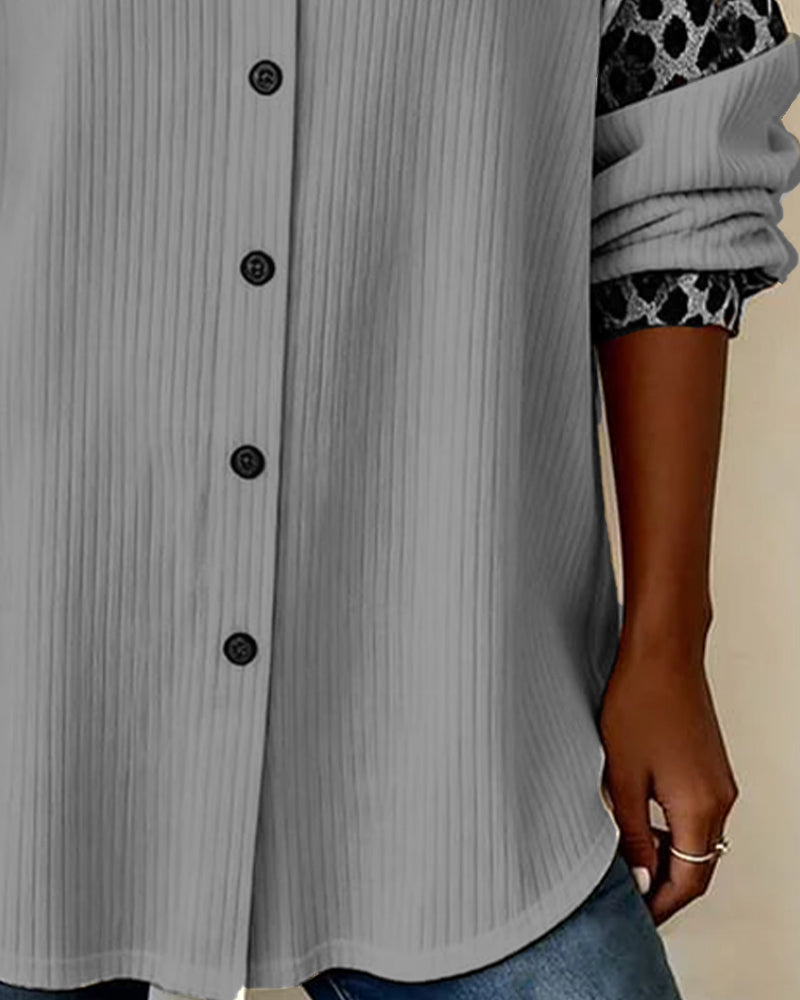 Selena™ – Paita leopardikuvioiduilla hihoilla