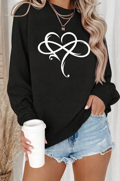 Isabel™ – Sydänkuvioinen rento collegepaita