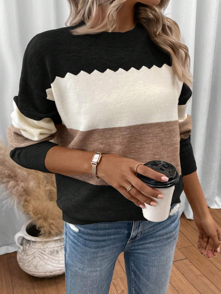 Leona™ – Raidallinen neulepusero