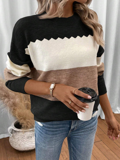 Leona™ – Raidallinen neulepusero