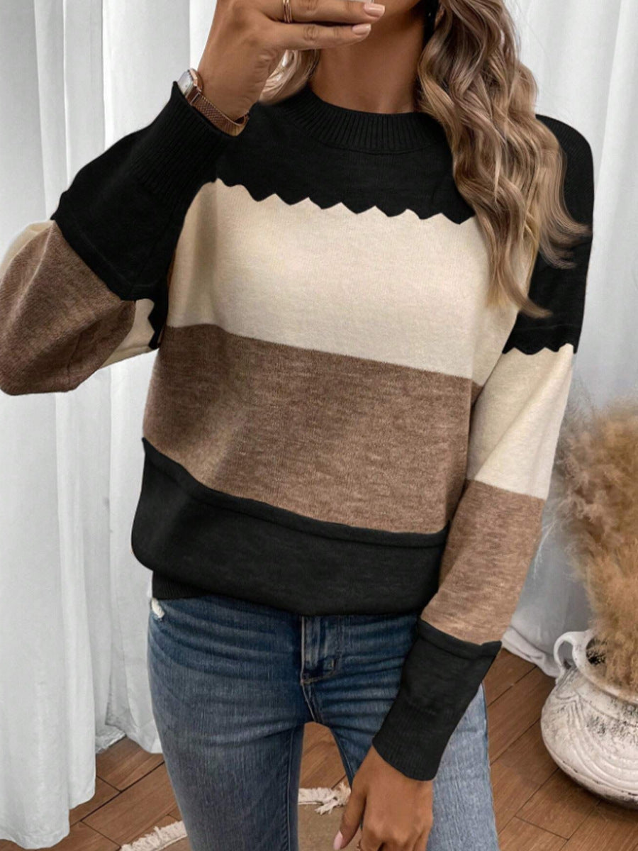 Leona™ – Raidallinen neulepusero