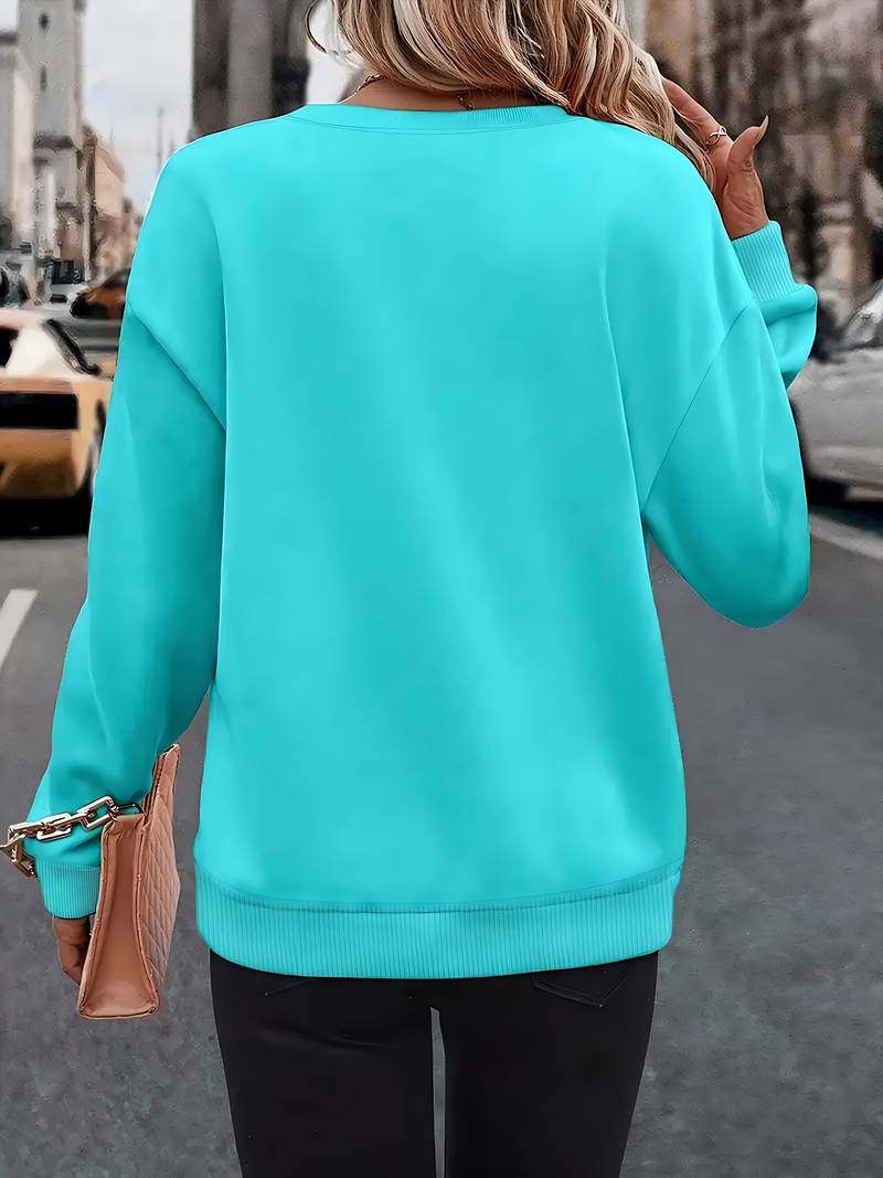 Isabel™ – Sydänkuvioinen rento collegepaita